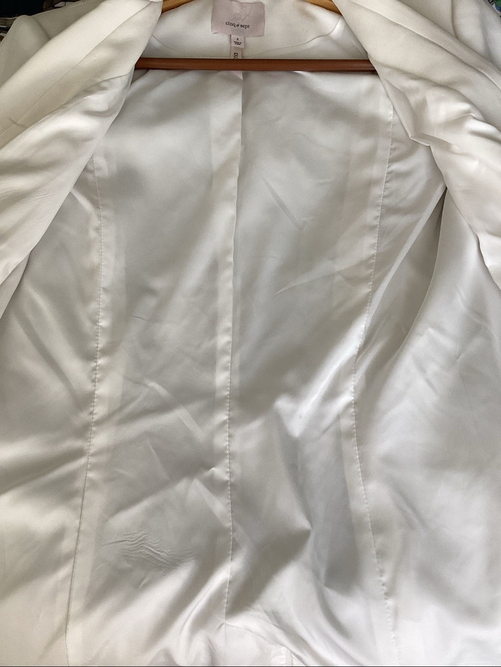 Cinq a Sept Khloe Crepe 3/4 Sleeve Blazer Size 2 - Picture 10 of 12
